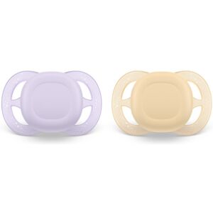 Philips Avent Ultrastart SCF075/01 0-2 m tétine Yellow/Purple 2 pcs