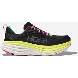 HOKA Bondi 8 Chaussures en Black/Citrus Glow Taille 43 1/3 Route