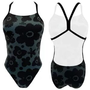 Maillot de bain 1 pièce fille Turbo Energy Gris