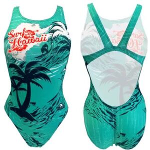 Maillot de bain 1 pièce fille Turbo Surfer Hawaii Vintage Multicolore