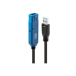 Lindy 43158 câble USB 8 m USB 3.2 Gen 1 (3.1 Gen 1) USB A Noir, Câble d''extension