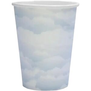 "Gobelet en papier bleu ciel ""Nuage"" - Lot de 10"