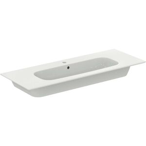 Ideal Standard life A meuble lavabo K8748NV 124x46x64,5cm, 1 trou pour robinetterie, poignée noir mat, gris carbone mat