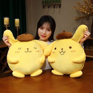 MINISO Jouets en peluche Pompompurin pour enfants, oreiller en peluche doux, décoration de chambre, beurre, Kawaii, beaux cadeaux d'anniversaire, anime, périphérie, organisation, 40cm