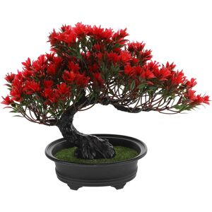 Aucun Plante artificielle en pot bonsaï vert petit arbre plantes ornements réaliste éternel en plastique réaliste en pot fleur décor