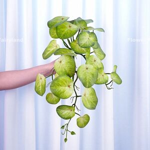 EQIANAO Simulation de Plantes Vertes Artificielles, Fausse Plante en Rotin, Décoration d'Automne, Rotin à