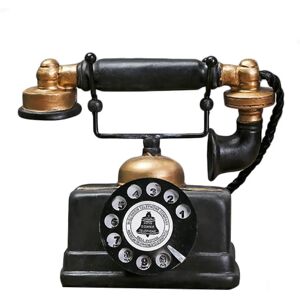 Aucun Ornement de bureau antique de modèle de téléphone vintage, artisanat de barre, cadeau de décoration à la maison, fabrication exquise, escales simples