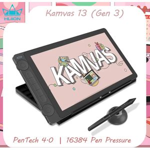 Huion-Tablette Kamvas 13 (Isabel 3), dalle, moniteur 16K, pression de recyclage, écran 13.3 pouces, affichage de dessin, stylet 4.0