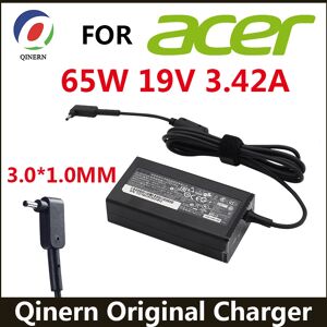 LZUMWS Chargeur adaptateur pour ordinateur portable, 19V, 3,42 a, 65W, 3.0x1.0MM, pour Acer Aspire S7 391 V3-371 Switch12 PA-1450-26 A13-045N2A 547H 56RQ SF314-51-7
