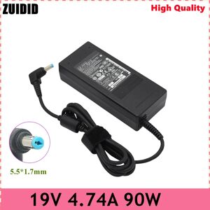 ZUIDID Chargeur d'ordinateur portable, 19V, 4,74 a, 90W, 5.5x1.7mm, adaptateur secteur pour Acer Aspire