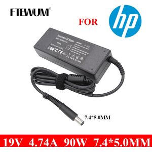 FTEWUM-Adaptateur secteur pour ordinateur portable, chargeur pour HP Pavilion DV3, DV4, DV5, DV6, 7.4 p, 5.0 p, 8460 w, ProPle8530, G1, 19V, 4.74A, 90W, 8560x430mm