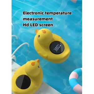 Aucun Petit canard jaune thermomètre bébé baignoire douche thermomètre à eau bébé capteur de température sûr flottant étanche bébé