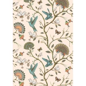 HHJULY Papier peint auto-adhésif sans couture, autocollant de rénovation de fond, fleurs, oiseau, plantes vertes, chambre à coucher, salon, décoration de la maison