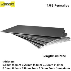 Aucun Plaque Permalloy 1J85 haute perméabilité de 300MM, feuille d'alliage de fer-nickel recuillée de 0.1
