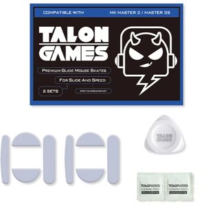 Deek-Robot TALONGAMES-Patins de souris blancs à bords incurvés personnalisés, 2 ensembles, pieds pour MX Master