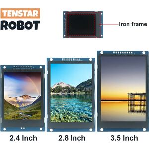 TENSTAR ROBOT TENSTAR ROBO 2.4 / 2.8 / 3.5 pouces 240x320 320x480 SPI TFT Module de Port série 5V/3.3V adaptateur PCB ST7789V/ST7796S écran LCD