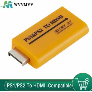 WvvMvv – convertisseur Audio-vidéo PS1/PS2 vers HDMI, sortie jusqu'à 1080P pour moniteur HDTV, projecteur, Plug and Play