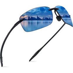 MAX JULI Prévention Jcorde I-Lunettes de soleil sans bords pour homme et femme, pour la conduite, le sport et la course, UV400 (MJ8009)