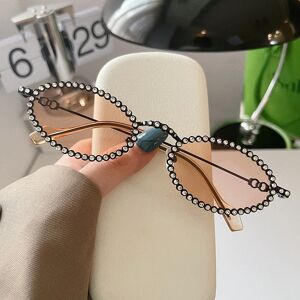 abnathy Lunettes de soleil en cristal de charbon pour hommes et femmes, lunettes de soleil ovales, lunettes