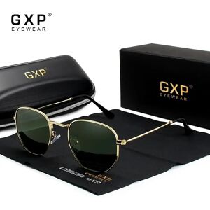 GXP mode hexagone rétro lunettes de soleil réfléchissantes hommes lunettes de soleil en acier inoxydable lunettes hommes lunettes de soleil polarisées lunettes de plage