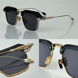 OUYALE JMM lunettes de soleil WORLAND Turquoise titane unisexe japonais fabriqué à la main UV400 polarisé luxe concepteur