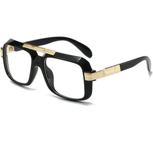 MERCELYN Lunettes de soleil à monture carrée pour hommes et femmes, lunettes de soleil noires, lunettes de