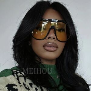 MEIHOU Lunettes de soleil unisexes Punk One Piece Respzed, lunettes de soleil Big Pilot, lunettes de soleil