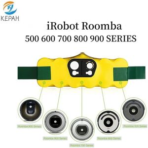 KEPAH Batterie iRobot Roomba 14.4V 5000mAh pour aspirateur série 500 600 700 800 900 521 530 531 550 540