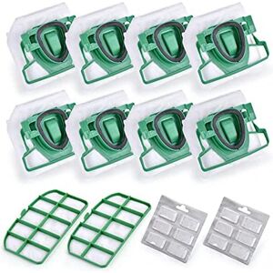 Aucun Pièces pour aspirateur VK200 FP200, pièces pour Vorwerk Kobold, sac de remplacement, 8 sacs + 2
