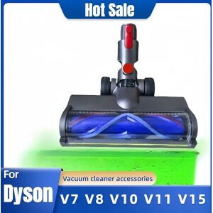 Aucun Tête de brosse à rouleau à entraînement direct en forme de V pour aspirateur sans fil Dyson V7/V8/V10/V11/V15, avec lumière LED verte anti-poussière, re rapide