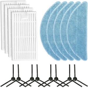 VIBRATITE Kit de tissu de vadrouille de filtre de brosse latérale pour aspirateur de nettoyage ILIFE