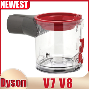 Aucun Dust Cup pour aspirateur Dyson V7 V8, couvercle d'étanchéité, boîte à ordures, cartouche, E27
