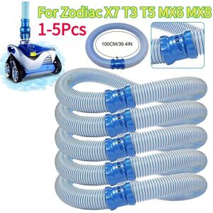 Shunmaii Kit de tuyau de verrouillage pour nettoyeur de piscine Zodiac, nettoyeur de piscine en caoutchouc, aspirateur de livres, accessoires de tuyaux, X7, T3, T5, MX6, MX8, 1 à 5 pièces