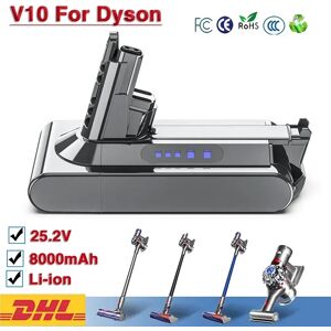 Reoaoone Batterie 21.6V pour Dyson V6 V7 V8 V10 série SV12 DC62 SV1 6000mAh batterie Rechargeable pour Batteries de rechange pour aspirateur Dyson