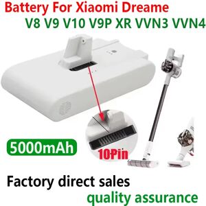 ALalito Batterie de rechange pour aspirateur Xiaomi Dreame, batterie Poly Lithium Ion, V8,V9,V10,V10Pro,VVN3,VVN4,VVN5, 5000mAh, nouveau