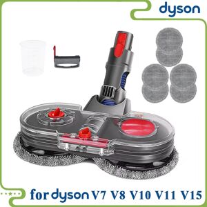 Aucun Tête de vadrouille électrique pour aspirateur Dyson V7 V8 V10 V11 V15, avec réservoir d'eau, accessoires de vadrouille en tissu détachable, pièces de rechange