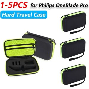 alloet Mallette de voyage rigide pour tondeuse électrique et rasoir, housse de voyage, sac de rangement Portable pour accessoires Philips OneBlade Pro