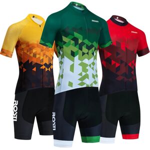 ROSTI-Maillot de cyclisme vert pour homme et femme, vêtements d'équitation, nouvelle collection