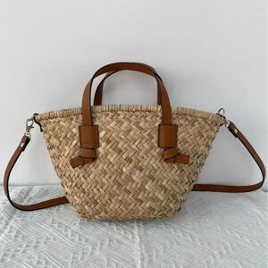 RPXBGUCKARHG Sacs panier tissés en osier pour femmes, sacs à main décontractés en rotin, fourre-tout en paille de