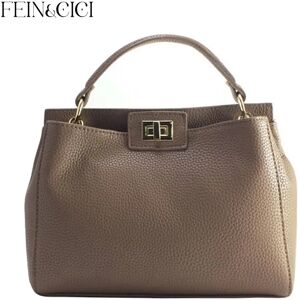 Fein Sac seau de grande capacité pour femme, sac fourre-tout de bureau design, sac à main à poignée supérieure, gris, noir, vert, violet