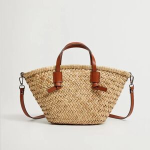Aucun Sacs panier tissés en osier pour femmes, sacs à main décontractés en rotin, fourre-tout en paille de