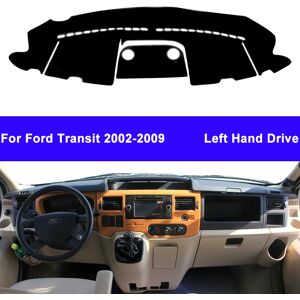 TAIJS Couverture de tableau de bord de voiture, tapis de tableau de bord pour Ford Transit 2002 – 2009,