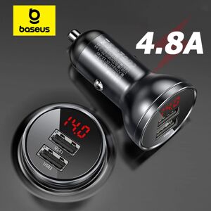 Chargeur de voiture en alliage Baseus chargeur rapide double USB 4.8A 24W Charge rapide pour