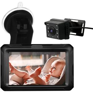 Aucun Moniteur de vue arrière avec écran IPS, rétroviseur de voiture pour bébé, grand angle de vue