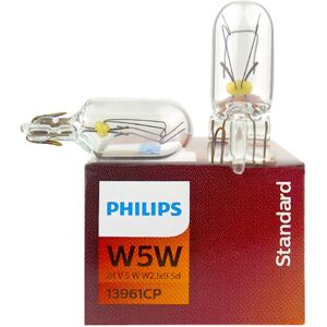 Philips – ampoules de clignotant Standard pour camion 24V T10 W5W, lampe intérieure, Position originale, arrêt de porte, 13961CP, vente en gros, 10 pièces