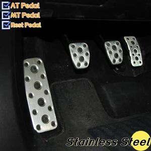 Aucun Pédales de voiture pour Subaru Forester 2003-2005 Legacy 2004-2014 Outback 2004-2006 couverture de pédale de voiture en acier inoxydable