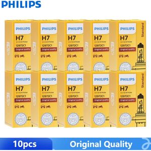 Philips Lampes Halogènes Authentiques pour Voiture, Lumineux, Standard H1, H4, H7, H11, H3, H8, H9, HB3, HB4, HIInter, Vente en Gros, 10 Pièces