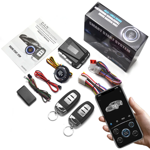 Aucun Kit universel de démarrage et d'arrêt automatique pour voiture, 12V, contrôle par téléphone, application Bluetooth Android IOS, système de démarrage sans clé, système d'alarme pour voiture