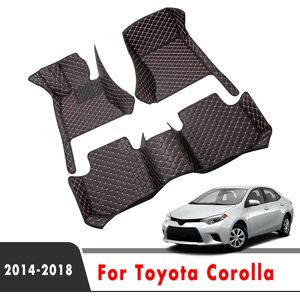 Aucun Tapis de sol de voiture tapis de coffre pour Toyota Corolla XI 11th E170 2018 2017 2016 2015 2014 accessoires couvertures de protection décoration