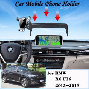 Aucun Support de téléphone de voiture adapté à la BMW X6 F16 2015 ~ 2019, support Mobile par gravité GPS, support rotatif à 360 degrés, accessoires automobiles